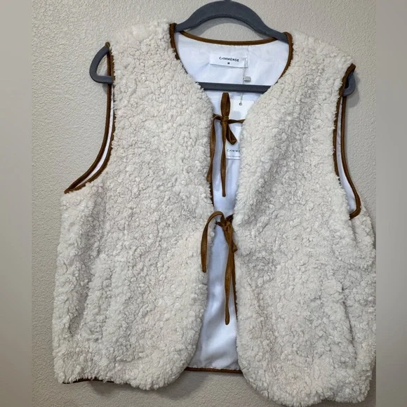 Commense Sherpa Teddy Vest – New With Tags - Picture 2 of 14